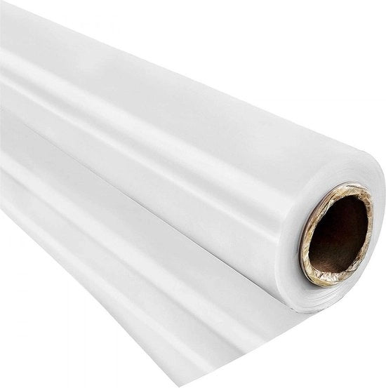 Folie per tunnel, 16 x 25 ft, 6 mil di spessore, resistente ai raggi UV, copertura per serra, superiore resistenza, adatto per tunnel di coltivazione.