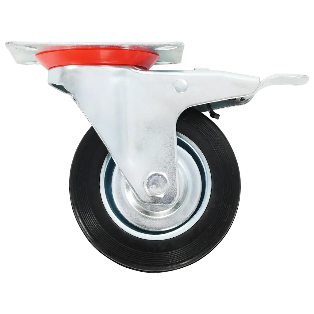 Ruote Girevoli con Doppio Freno 4 pz 100 mm cod mxl 65816