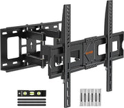 Tv-wandbehuizing adattabile e inclinabile per schermi LED, LCD, OLED, plasma da 37 a 70 pollici (piatto e curvo) fino a 45 kg con Max VESA 600x400mm, tv-wandbehuizing a doppio braccio regolabile