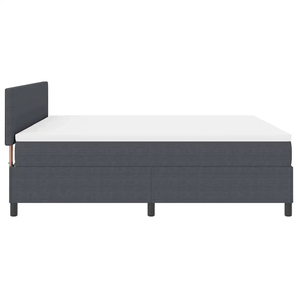 Letto a Sorgente LED Grigio Scuro e Bianco 180 x 200 cm 3337612