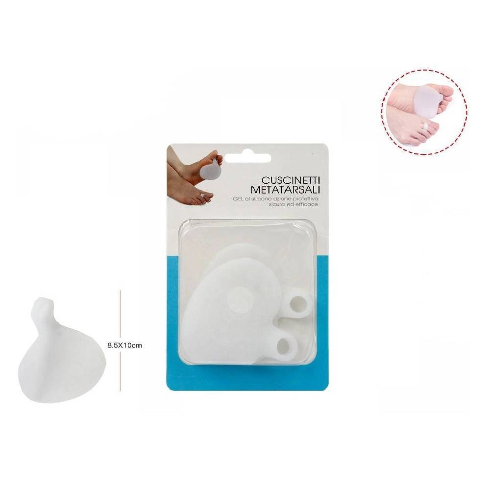 Trade Shop - Coppia Cuscinetti In Silicone Protezione Plantari Metatarsali Cura Piedi 66779 -