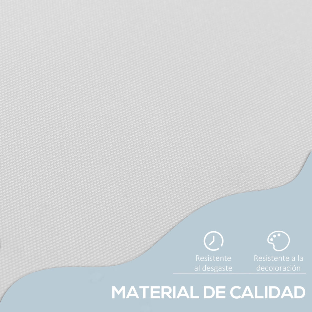 Telo da Sole Manuale Retrattile ¨C zephmum ¨C Bianco 200x150x170-280 cm