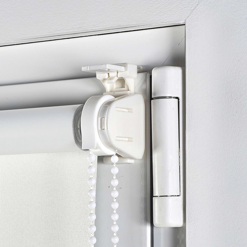 Tenda a Rullo Avvolgibile Oscurante EasyFix, Facile Da Installare, Fissaggio a Clip Senza Viti Bianco 150x180 cm
