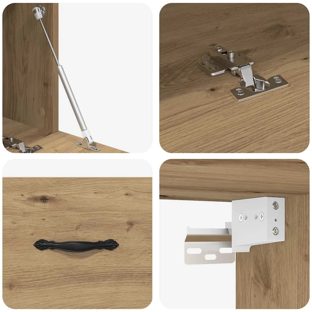 Mobiletto a muro Rovere artigianale 100 x 36,5 x 35 cm 879568