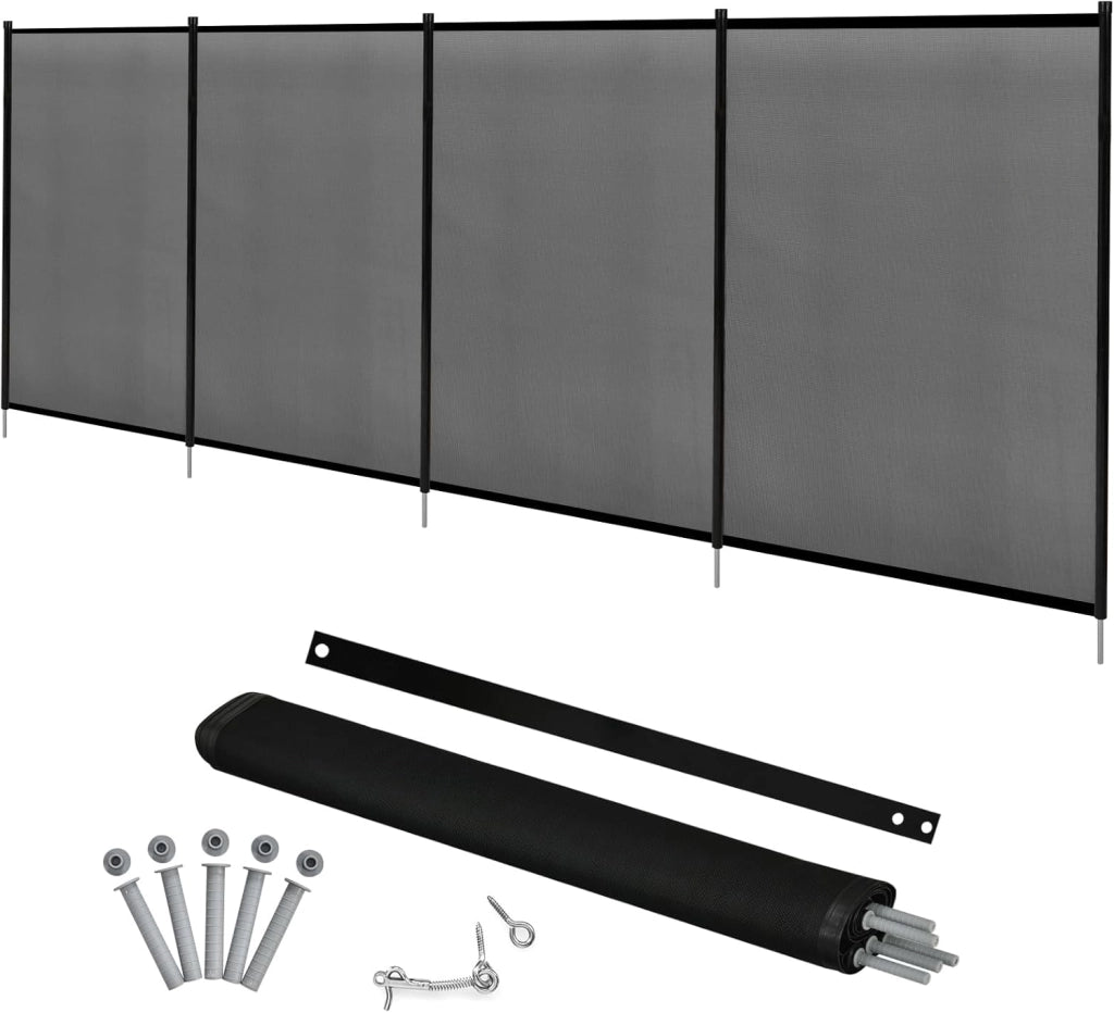 Recinzione di Protezione per Piscina, Barriera Protettiva, Cancelletto di Sicurezza per Piscina, 360 x 125 cm (2)