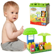 Trade Shop - Costruzioni Per Bambini Animali Della Foresta 14pz Con Personaggio E Accesssori -