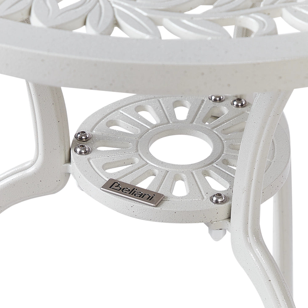 Set da giardino in metallo per bistrot Tavolo e sedie bianco sporco stile vintage