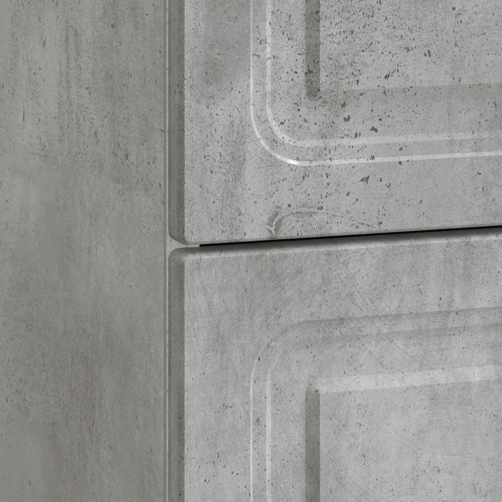 Armadio da Notte Grigio Cemento 62 x 34,5 x 44,5 cm