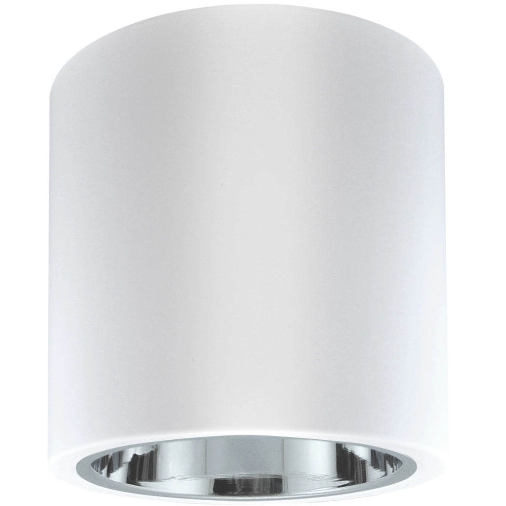 Plafoniera a soffitto rotonda bianca metallo E27 Polux 307194