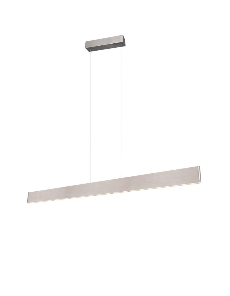 Lampadario lineare 150cm nichel LED 35W CCT Trio Galway