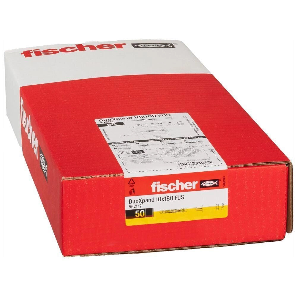 Fischer 562172 ancoraggio a vite e tassello 50 pz Tassello di espansione 180 mm