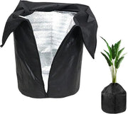 Termo Protezione per Piante, 45x50CM Sacchetto di Protezione per Piante, Protezione Invernale per Piante, Foliatura Isolante Protezione dal Gelido per Piante con Cerniera e Cordino di Trasporto