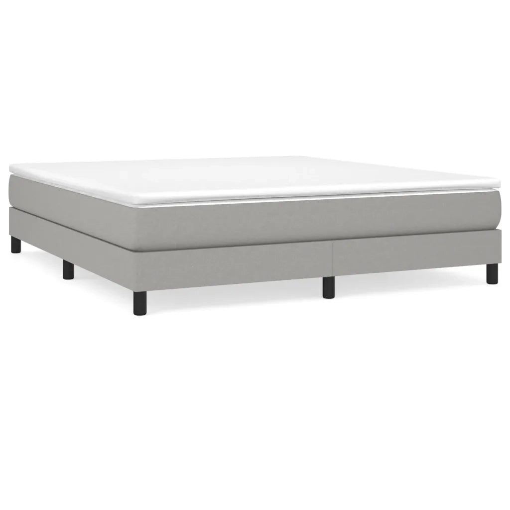 Giroletto a Molle Grigio Chiaro 160x200 cm in Tessuto cod mxl 45534