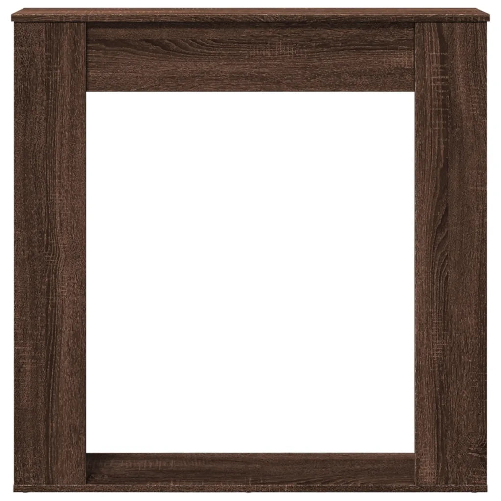 Cornice per Camino Rovere Marrone 100x20x100 cm in Truciolato 854577