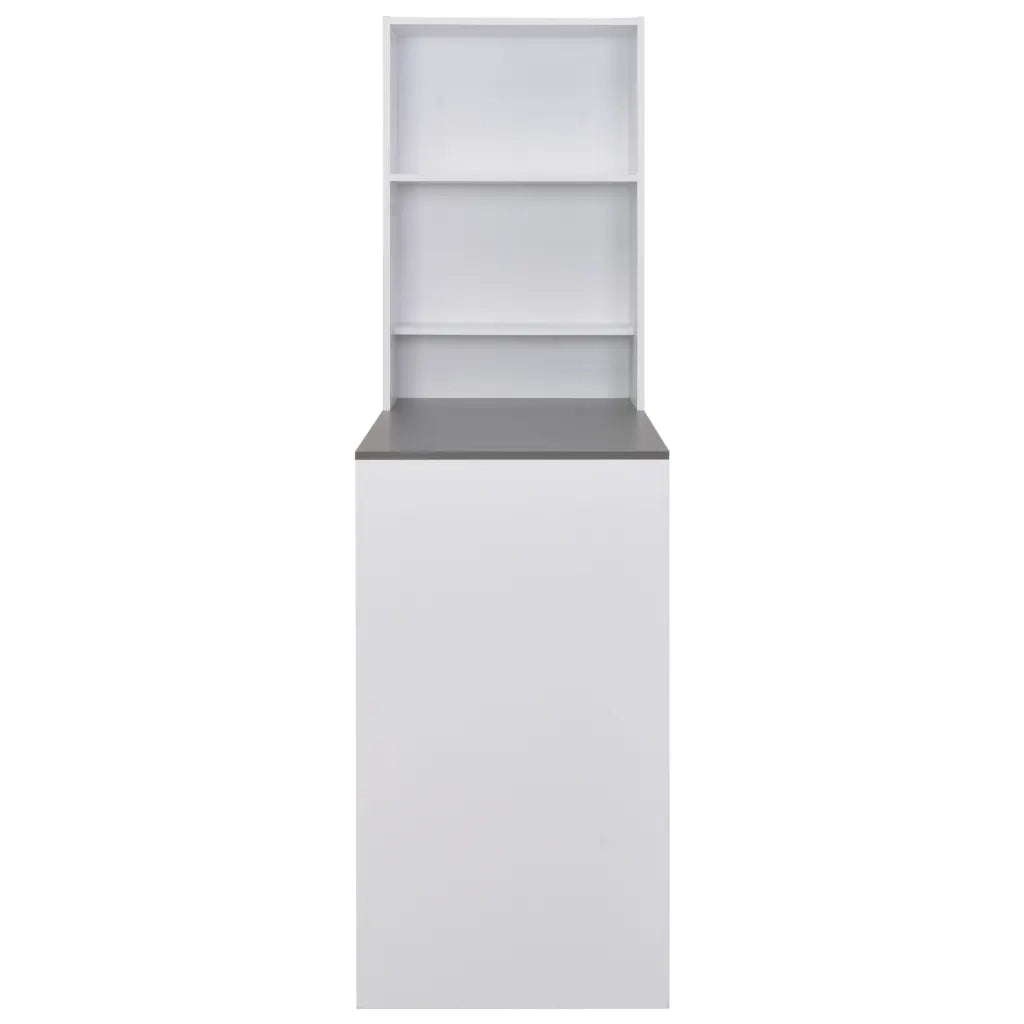 Tavolo da Bar con Mobiletto Bianco 115x59x200 cm cod mxl 8813