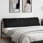 Cuscino per Schiena Nero 200 x 50 cm Tessuto in Microfibra
