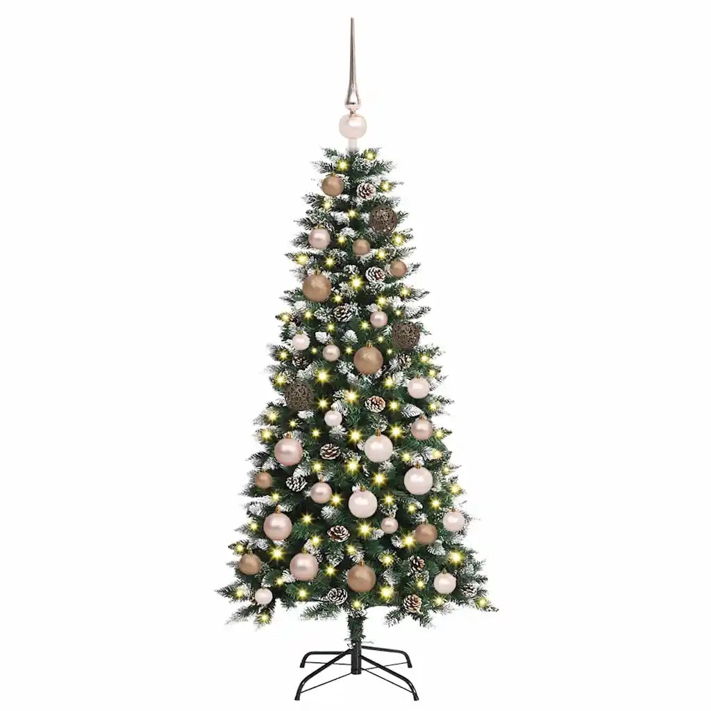 Albero di Natale artificiale con 150 LED Verde 120 cm