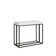Consolle Allungabile 90-300x40x77 cm in Nobilitato Bianco