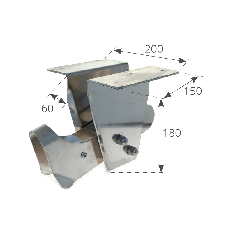 MUSONE DI PRUA INOX AD INCASSO