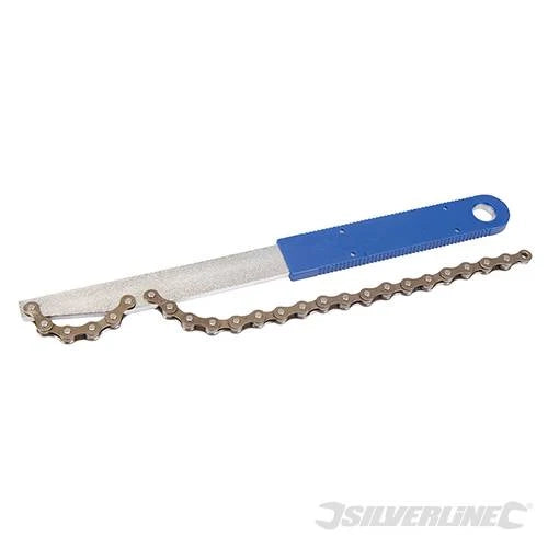 Chiave a catena in acciaio per lo svitamento dei pacchi pignoni Silverline Originale