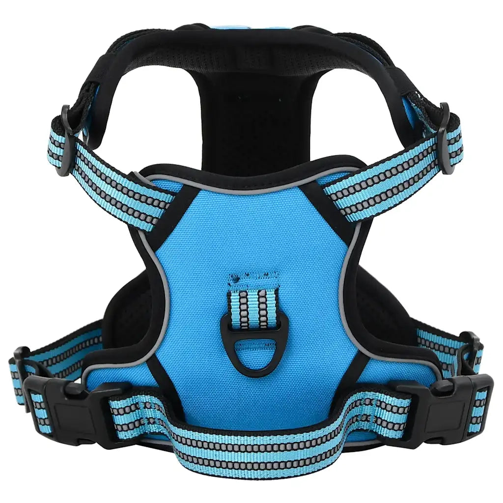 Pettorina per Cani con Guinzaglio e Collare Regolabile Blu L CFW9131012
