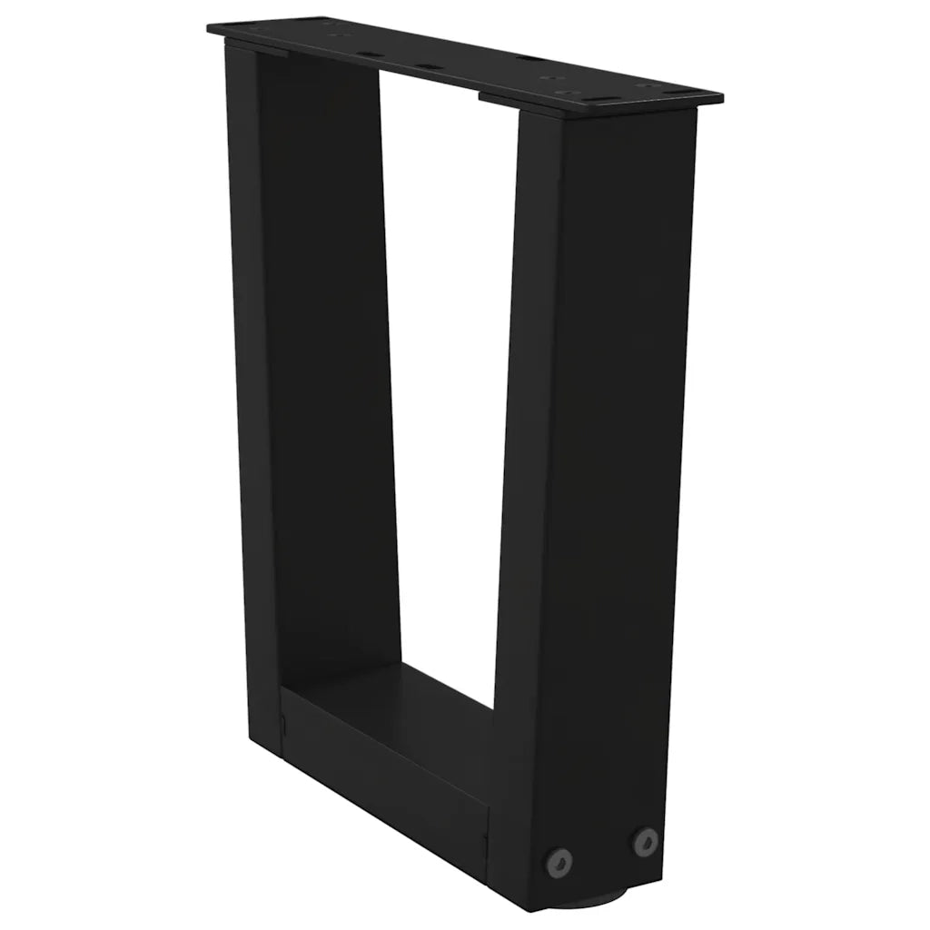 Gambe per Tavolino da CaffÃ¨ a Forma di V 2 pz Nere 40x(30-31,3) cm Acciaio