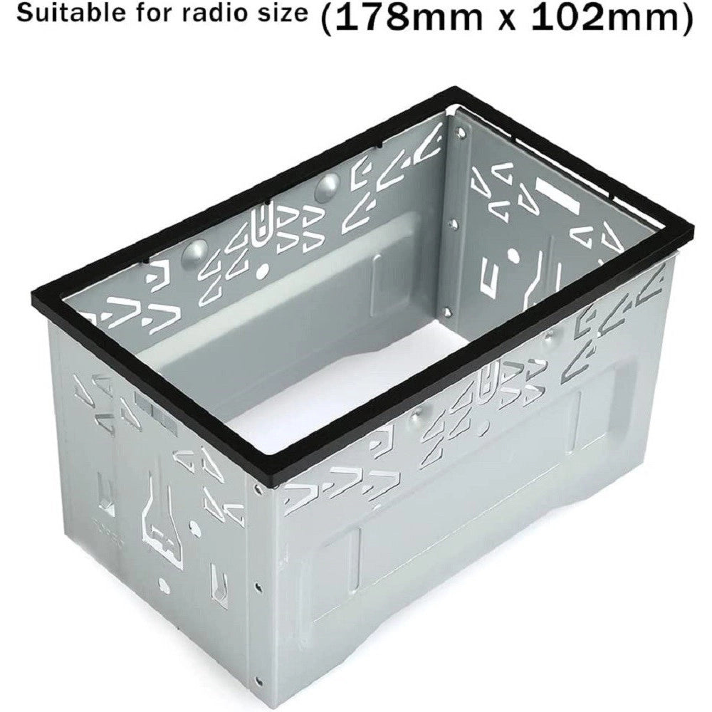 Trade Shop - Telaio Montaggio Per Autoradio In Metallo Universale 2 Din Gps Lettore Dvd Auto -
