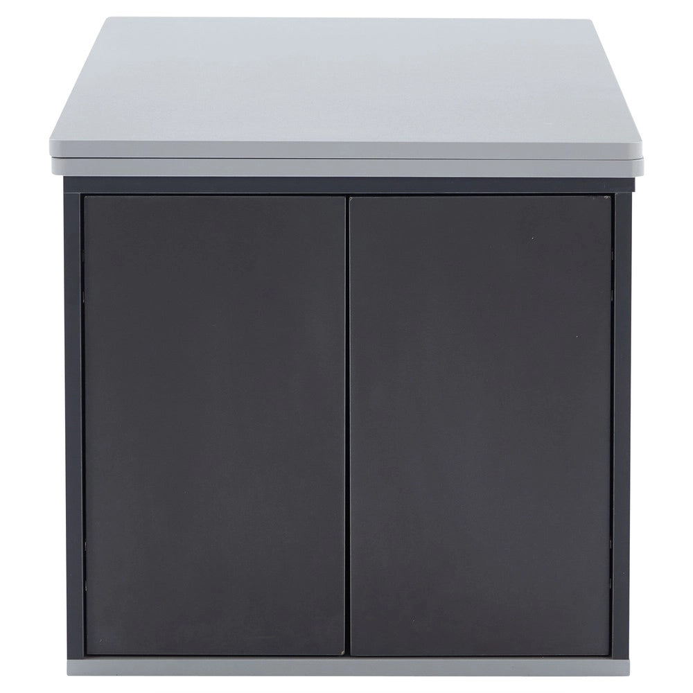Tavolino da Salotto Multifunzione Sollevabile ¨C MINIMAL ¨C Grigio Scuro/Grigio Chiaro, Legno, Moderno