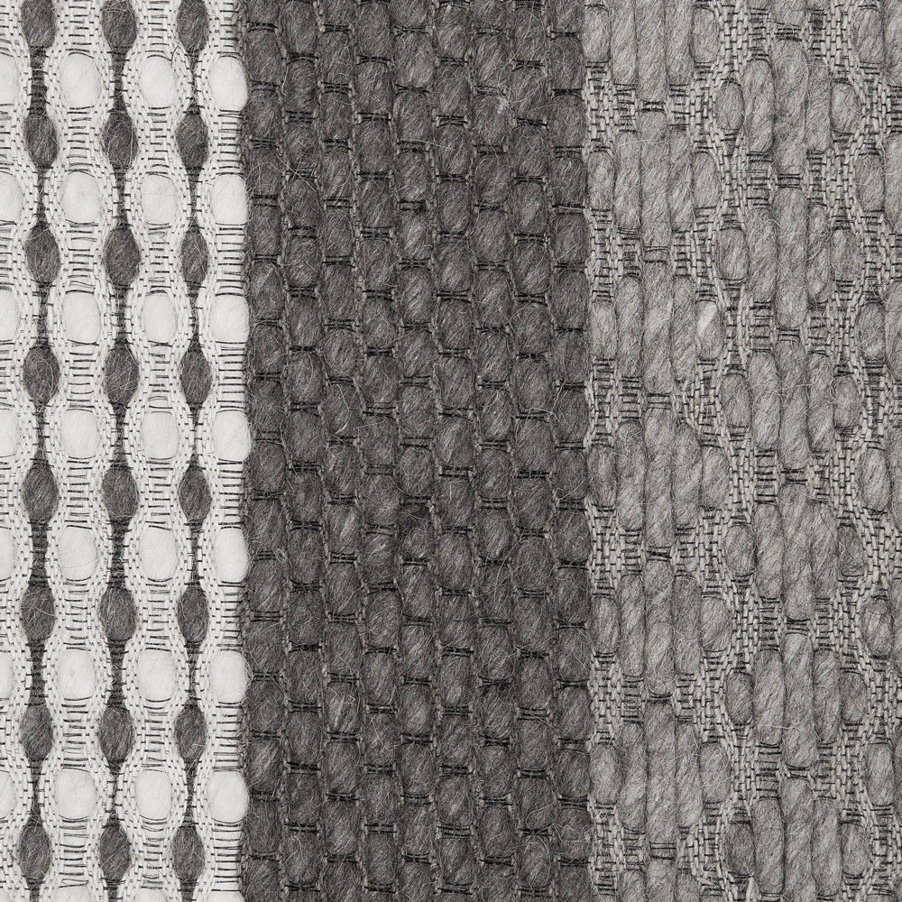 Tappeto grigio 140 x 200 cm in lana per soggiorno casa ufficio toppe