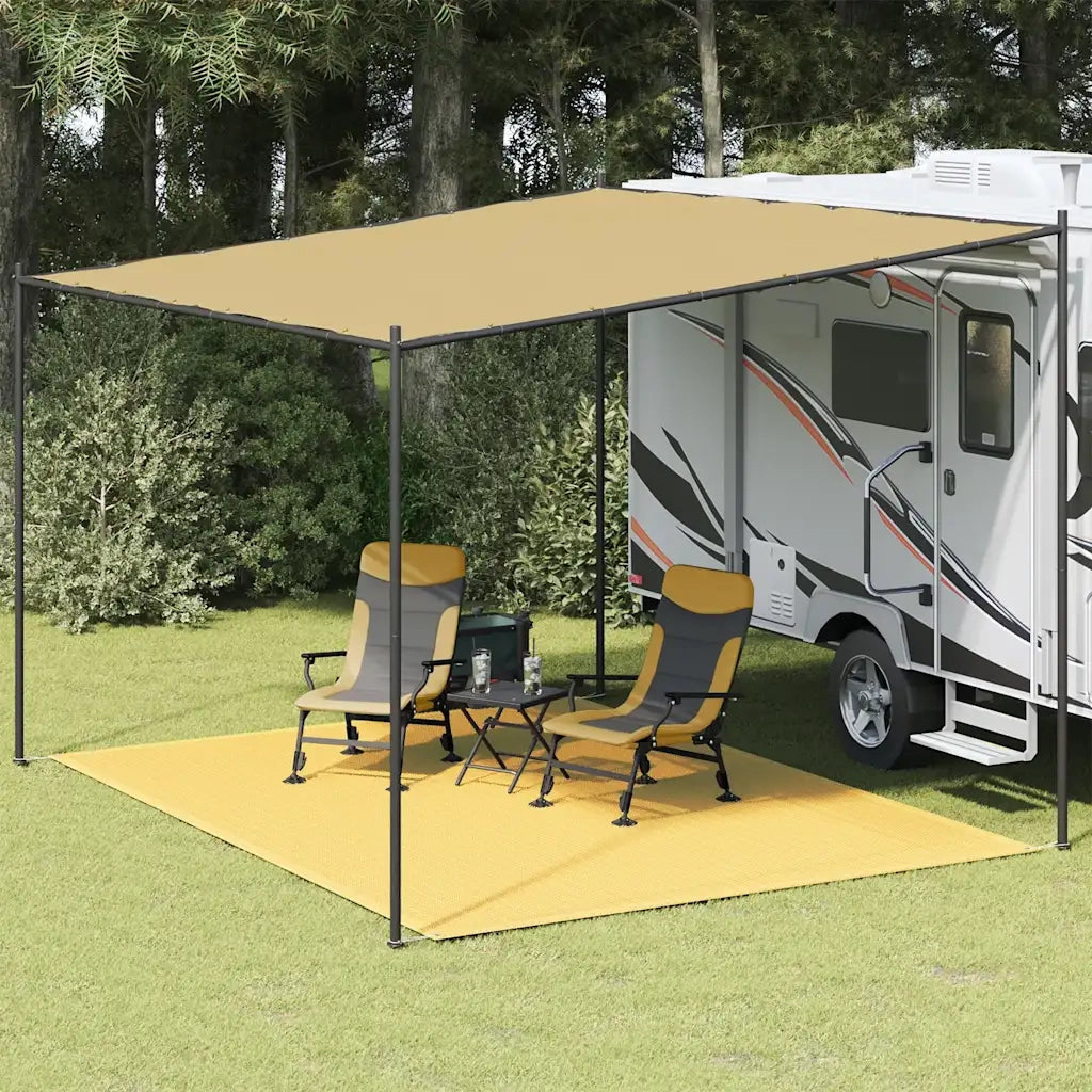 Tappeto da Tenda | Tappeto da campeggio 300x400 cm Beige