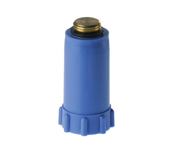 TAPPO DI COLLAUDO IMPIANTO C/FILETTO IN OTTONE- Blu - 1/2- Remer- pezzi 1