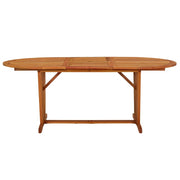 Tavolo da Giardino 200x100x75 cm in Legno Massello di Eucalipto 316072