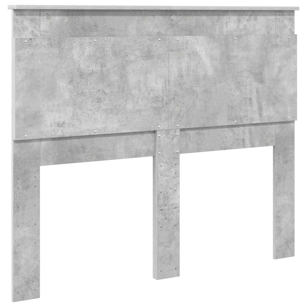 Testiera con testiera Grigio cemento 120 cm Legno multistrato