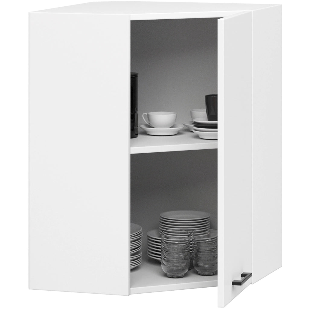 Mobile da cucina pensile AKORD W60 OLIWIA modulare Bianco 60 cm 1 anta 2 ripiani 60×30×72 cm