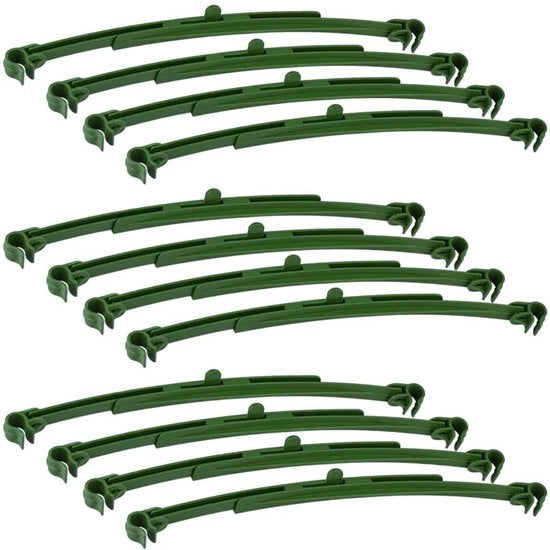 Sostegno per piante adattabile - Supporto per piante - Aiuto alla crescita - Contenitore per piante - Fermacanna - Fusto in plastica di alta qualità, 25,5-35,5 cm