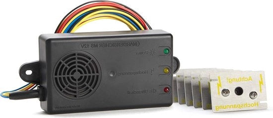 Marterverjager moblie 12V - Ultrasuoni e alta tensione contro topi - Richiede contenuto HTML per repellente topi auto