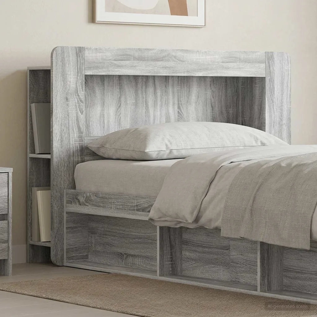 Testata del letto Grigio Sonoma Legno ingegnerizzato 8001261