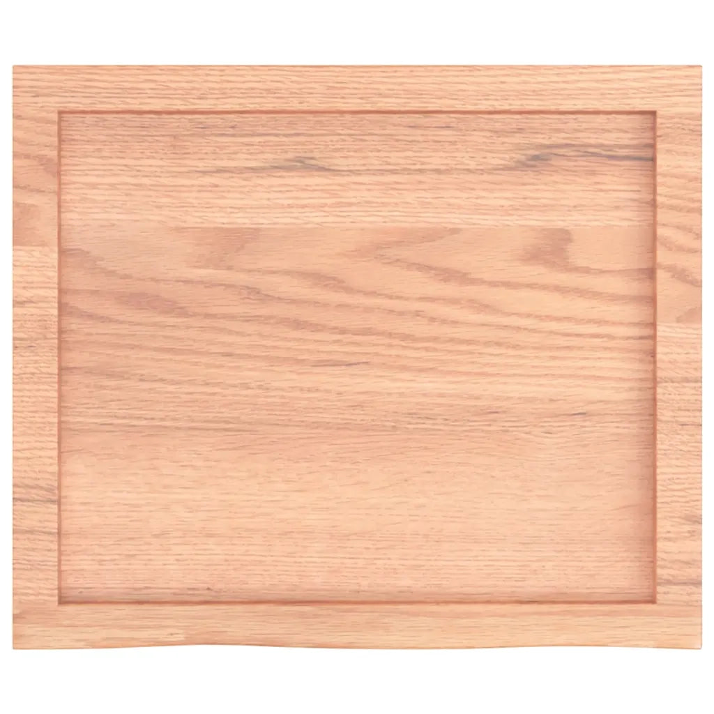 Piano Bagno Marrone 60x50x(2-6) cm Legno Massello Trattato 3156109