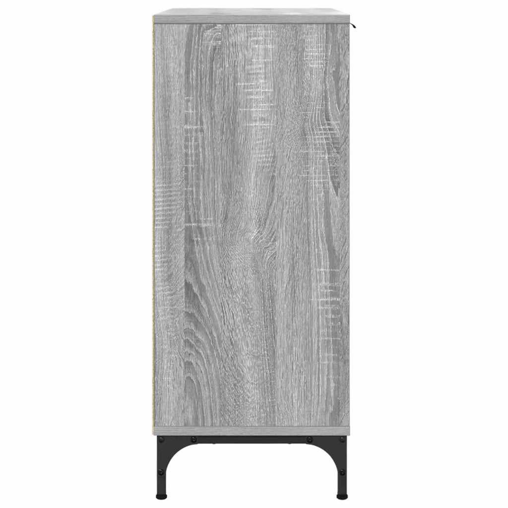 Credenza Grigio Sonoma 89,5 x 33 x 82 cm Legno multistrato 883460