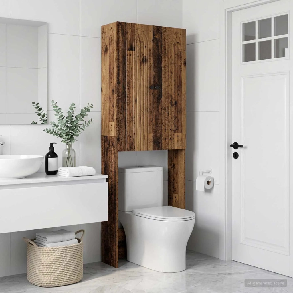 Mobile Bagno ALKMAAR Legno antico 66 x 25,5 x 190 cm 896263