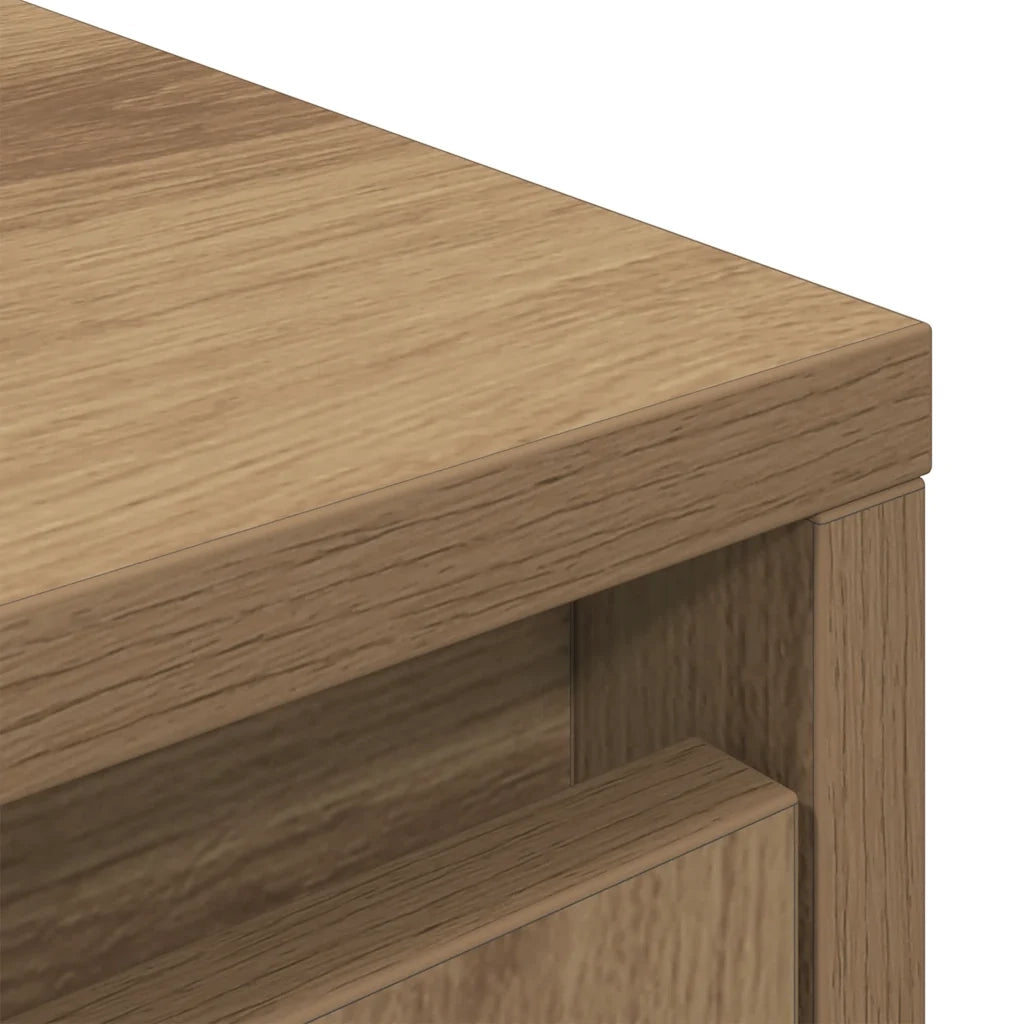 Credenza Alta Rovere Artigianale 29,5x34x119,5 cm in Truciolato