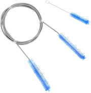 Set di spazzole per pulizia, 2m, spazzola a pressione positiva, spazzola a maschera 18cm, doppia faccia, setole in nylon, maniglia in acciaio inossidabile