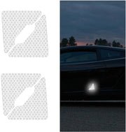 Set di Stickers Riflettenti 4 pezzi - Impermeabili - Resistente ai graffi - Accessori Decorativi - Utilizzo Universale - 57 x 60 mm - Decalcomania