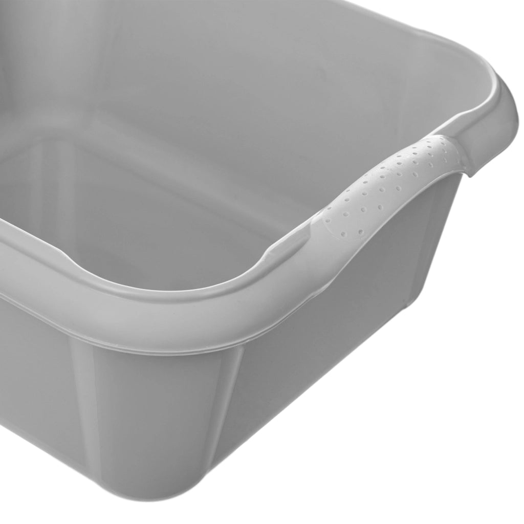 Bacinella per bucato in plastica KADAX da 10 litri, rettangolare, con manici