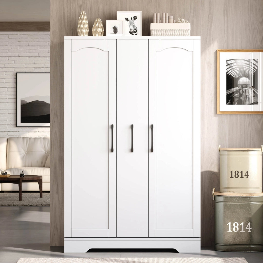 Armadio cucina MDF bianco con estraibile verticale 120×78×35 cm