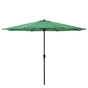 Ombrellone da giardino in poliestere e acciaio resistente ai raggi UV e impermeabile 300 cm verde 03_0005911