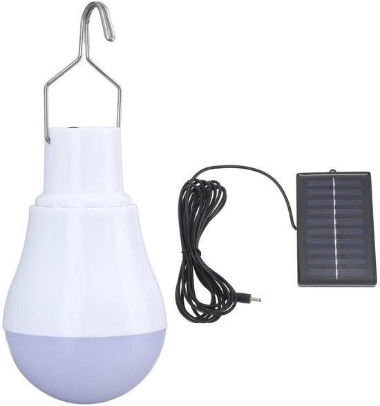 Lampada solare Energie efficiente - Lampada solare portatile - Lampada LED di emergenza - Pannello solare - Lampada da campeggio - Batteria 500 mAh - Illuminazione esterna