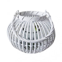 Lanterna Desiree in Vimini Bianco