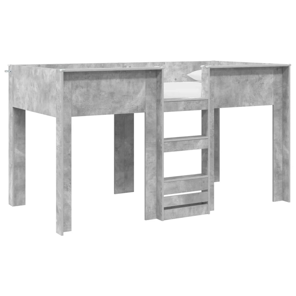 Letto a Castello per Bambini Grigio cemento 100 x 200 cm 3410502
