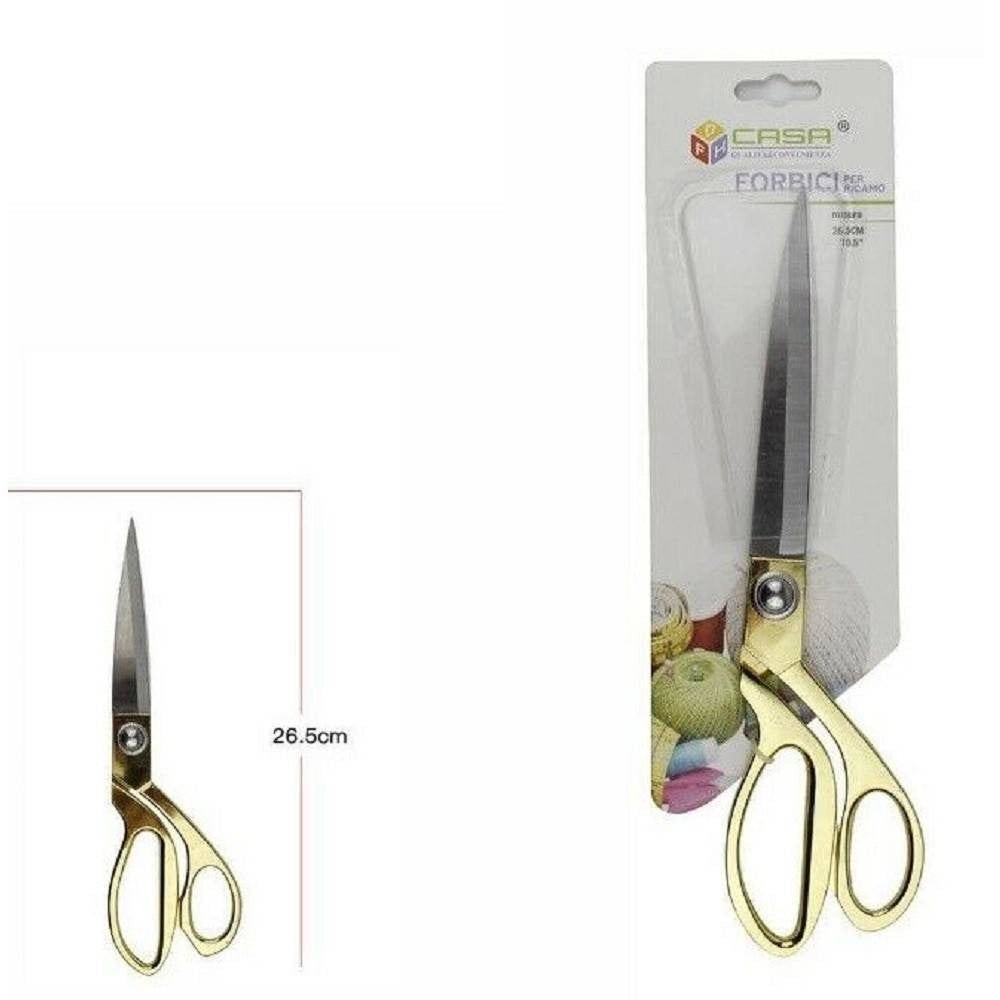 Trade Shop - Forbici Forbice Ricamo Sartoria Sarto Cucito Professionali 26,5cm 10,5″ 65045 -